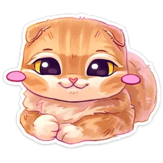 ☺️ 猫, 子猫, 動物, かわいい, 可愛い, 漫画 telegram sticker