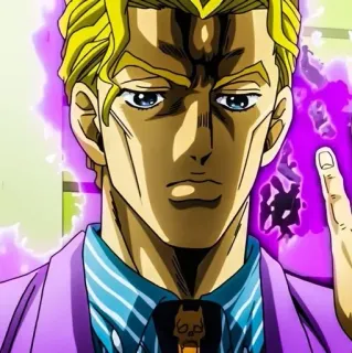 🐈 Yoshikage Kira JoJo's Bizarre Adventure Anime, Killer, Bösewicht, Jojo, Bizarr, Abenteuer whatsapp sticker