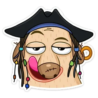 Пират Дигги (@TgSticker) telegram stickers