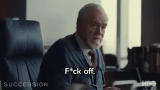 🖕 Succession F*ck off. hbo, serial tv, sukcesja, logan roy, obraźliwe, przekleństwa whatsapp sticker