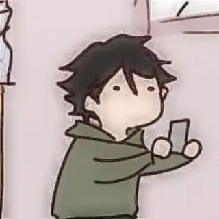 🐾 Cartoon, Anime, Personage, Telefoon, Jongen whatsapp sticker