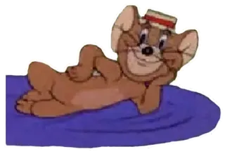 ❤️ Jerry Mouse Tom and Jerry dibujos animados, ratón, personaje, relajante, animación telegram sticker