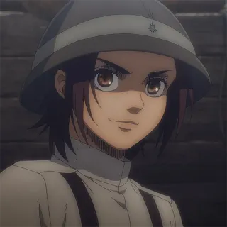 ⚔️ Sasha Braus Attack on Titan Anime, Attack on Titan, Sasha Braus, Personagem, Mangá, Garota, Sorrindo telegram sticker
