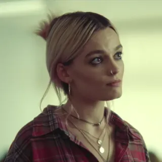 🌸 Maeve Wiley Sex Education mujer, retrato, Maeve Wiley, Sex Education, Emma Mackey, personaje telegram sticker