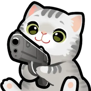 🔫 cat telegram sticker