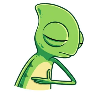😌 tắc kè hoa, động vật, bò sát, thiền, yên tĩnh, thanh bình, xanh lá cây whatsapp sticker