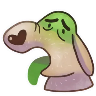 🤢 perro, triste, dibujo animado, animal, pegatina, mascota whatsapp sticker