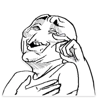 😂 Mème, Drôle, Rire, Trollface whatsapp sticker