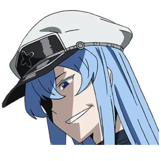 😈 Esdeath Akame ga Kill! anime, esdeath, akame ga kill, character, female, general, military telegram sticker