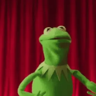 😱 Kermit the Frog 科米特, 青蛙, 布偶, 木偶, 表情包, 娱乐 whatsapp sticker