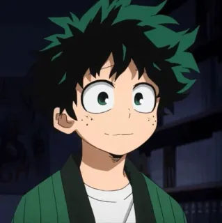 🥦 Izuku Midoriya My Hero Academia 애니메이션, 만화, 히어로, 미도리야, 나의 히어로 아카데미아, 이즈쿠 telegram sticker