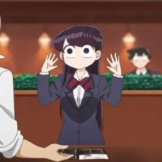 💈 Komi Shouko Komi Can't Communicate Аниме, Komi can't communicate, Коми Сёко, Милый, Манга telegram sticker