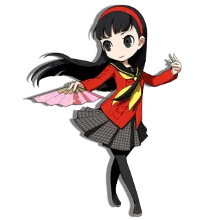 👏 Yukiko Amagi Persona 4 Anime, Videogame, Persona, Personage, Meisje telegram sticker