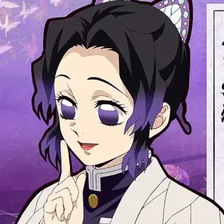 🦋 Shinobu Kocho Demon Slayer Аниме, Клинок, рассекающий демонов, Шинобу Кочо, Бабочка, Манга whatsapp sticker