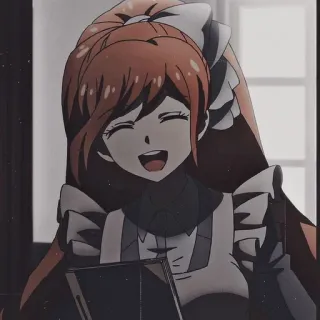 🌟 Monaka Towa Danganronpa アニメ, 女の子, メイド, ダンガンロンパ, 十和子もなか whatsapp sticker