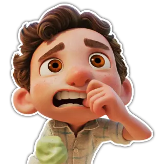 😨 Luca disney, pixar, luca, animiert, figur telegram sticker