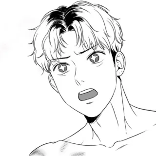 🤩 Anime, Mangá, Personagem, Rosto, Ilustração, Desenho telegram sticker