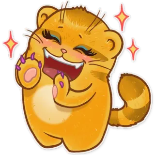😀 gato, animal, fofo, feliz, adesivo, desenho animado, ilustração telegram sticker