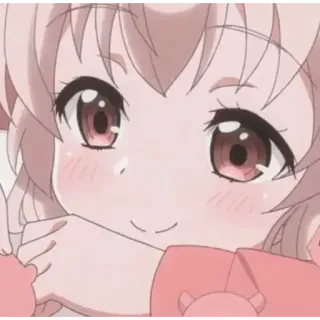 🙂 anime, cute, girl, pink, cartoon, manga telegram sticker