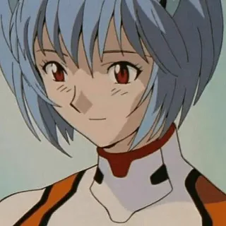 ☺️ Rei Ayanami Neon Genesis Evangelion Anime, Gadis, Lucu, Evangelion, Rei telegram sticker