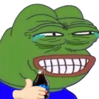 😂 Pepe the Frog Pepe, Meme, Katak, Meme Internet, Menangis, Soda whatsapp sticker