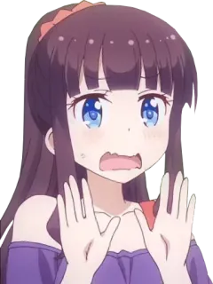 😥 Anime, Menina, Fofa, Personagem, Desenho animado, Sticker telegram sticker