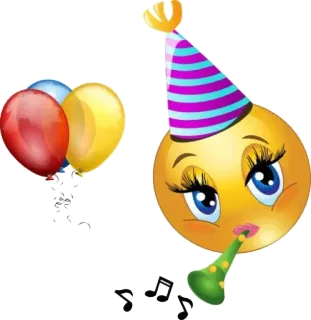 🎂 emoji, party, celebration, balloons, happy, fun, festive, birthday whatsapp sticker
