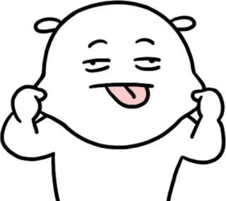 😝 Cartone animato, Animazione, Sticker, Divertente, Carino, Espressione telegram sticker