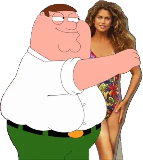 😜 Peter Griffin Family Guy 卡通, 搞笑, 角色, 彼得·格里芬 telegram sticker