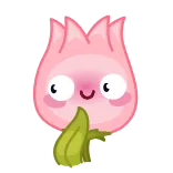 💞 fleur, mignon, plante, dessin animé telegram sticker