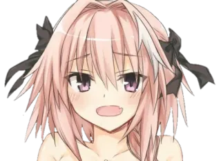 😊 Astolfo Fate Anime, Manga, Astolfo, Fate, Roze haar telegram sticker