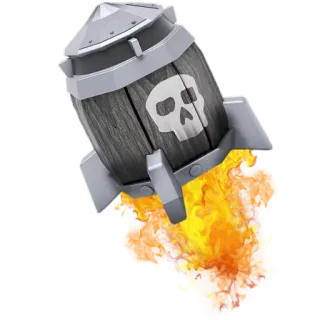 🚀 rocket, skull, fire, explosion, barrel, weapon telegram sticker