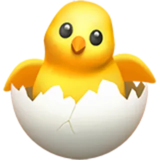 🐣 chick, baby chick, animal, emoji, newborn, cute telegram sticker