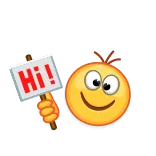 👋 Hi! hallo, gruß, hi, zeichen whatsapp sticker