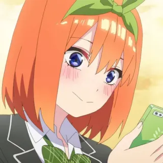 👒 Yotsuba Nakano The Quintessential Quintuplets Anime, Garota, Cabelo Laranja, Yotsuba Nakano, The Quintessential Quintuplets telegram sticker