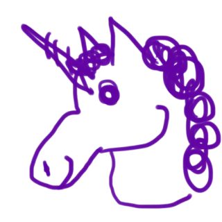 🦄 unicórnio, animal, fantasia, roxo, adesivo whatsapp sticker