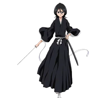 👧 Rukia Kuchiki Bleach Rukia Kuchiki, Anime, Bleach, Shinigami, Espada, Personagem telegram sticker