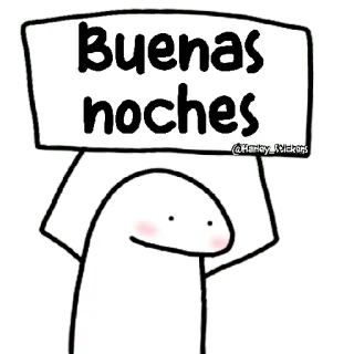 😀 Buenas noches boa noite, saudação, placa, boneco palito telegram sticker