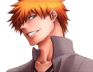 😏 Ichigo Kurosaki Bleach Аниме, Манга, Ичиго, Блич, Персонаж telegram sticker