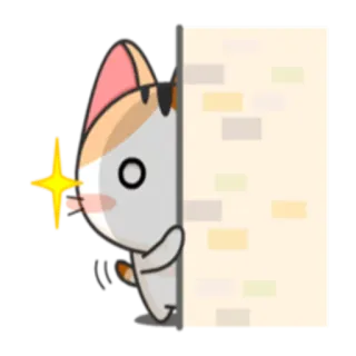 🚪 gato, espiar, fofo, adesivo, animal telegram sticker