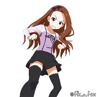 😡 Rin Shibuya The Idolmaster Cinderella Girls telegram sticker