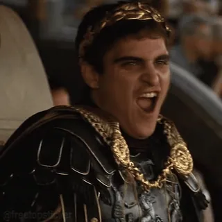 😜 Commodus Gladiator movie, gladiator, joaquin phoenix, commodus, ancient Rome, roman emperor telegram sticker