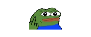 😐 Pepe the Frog Pepe o Sapo, Meme, Dedo do meio, Ofensivo telegram sticker