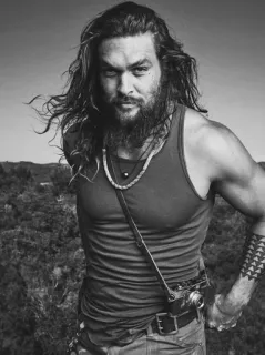 🍻 Jason Momoa знаменитость, актер, мужчина, портрет telegram sticker