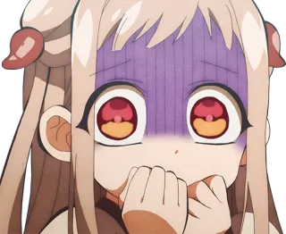 😱 Yashiro Nene Toilet-bound Hanako-kun Anime, Charakter, Schockiert, Verängstigt, Yashiro Nene, Toiletten-Hanako-kun whatsapp sticker