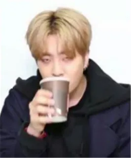 😑 pria, minum, kopi, minuman telegram sticker