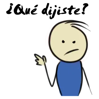 😠 boneco palito, atitude, desenho animado, gesto, ilustração telegram sticker