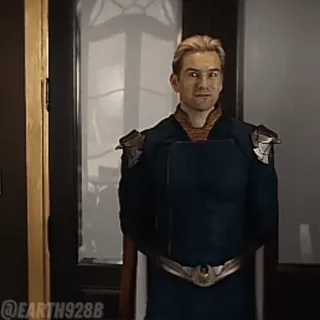 😎 Homelander The Boys Homelander, The Boys, superhero, penjahat, televisi, Amazon Prime telegram sticker