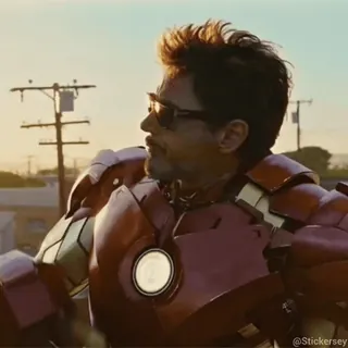 😎 Iron Man Iron Man, Marvel, Superhero, Tony Stark, character, comics telegram sticker