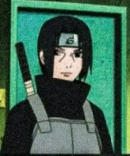 🖤 Itachi Uchiha Naruto anime, manga, ninja, miecz, itachi, uchiha telegram sticker